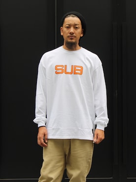 「Subciety（サブサエティ）のアイテム（ハンチング/ベレー帽）」を使った、Mt'（ミット）さん（メンズ・178cm）の秋コーディネート