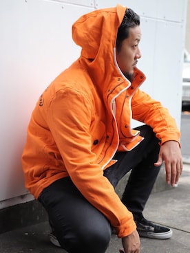 「ストリートカジュアル」｜「アイテム（マウンテンパーカー）」を使った、Mt'（ミット）さん（メンズ・178cm）の秋コーディネート