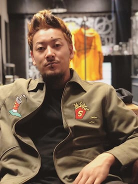 「アイテム（ミリタリージャケット）」を使った、Mt'（ミット）さん（メンズ・178cm・30代）の秋コーディネート