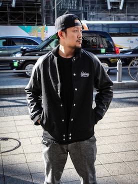 「Subciety（サブサエティ）のアイテム（ジャケット/アウター）」を使った、Mt'（ミット）さん（メンズ・178cm）の秋コーディネート