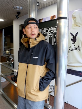 「Subciety（サブサエティ）のアイテム（ジャケット/アウター）」を使った、Mt'（ミット）さん（メンズ・178cm）の秋コーディネート