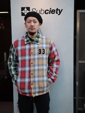 「アイテム（ブルゾン）」を使った、Mt'（ミット）さん（メンズ・178cm・30代）の冬コーディネート