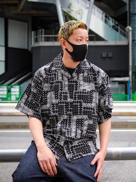 「Subciety（サブサエティ）のアイテム」を使った、Mt'（ミット）さん（メンズ・178cm）の春コーディネート