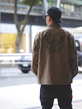 「Subciety（サブサエティ）のアイテム（ジャケット/アウター）」を使った、Mt'（ミット）さん（メンズ・178cm）の秋コーディネート