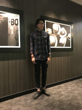 「GAS（ガス）のアイテム」を使った、MASAKIさん（メンズ・175cm）の秋コーディネート