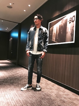 「GAS（ガス）のアイテム」を使った、MASAKIさん（メンズ・175cm）の秋コーディネート