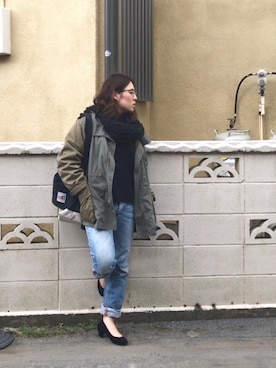 sry  × im△さん（レディース・157cm）の冬コーディネート