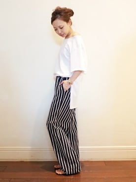 「パジャマ」｜MIYOさん（レディース・158cm）の春コーディネート