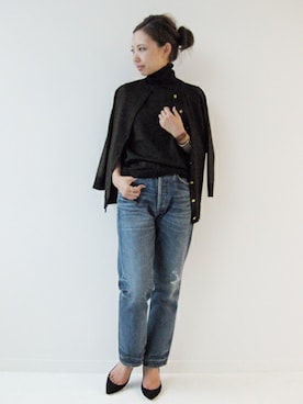 「NINA RICCI（ニナリッチ）のアイテム」を使った、MIYOさん（レディース・158cm）の夏コーディネート