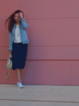 「Collage（コラージュ）のアイテム」を使った、@yaka...さん（レディース・163cm）の春コーディネート