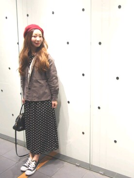 「Whim Gazette（ウィムガゼット）のアイテム（ジャケット/アウター）」を使った、@yaka...さん（レディース・163cm）の秋コーディネート