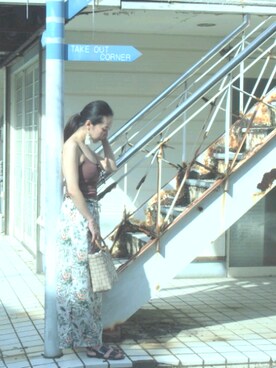 「ボタニカル」｜「アイテム（キャミソール）」を使った、@yaka...さん（レディース・163cm）の夏コーディネート