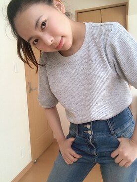 ユニクロ ユニクロ の ワッフルクルーネックt 半袖 Tシャツ カットソー Wear