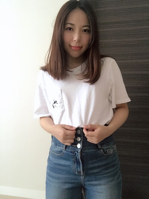 Hiro ユニクロのtシャツ カットソーを使ったコーディネート Wear