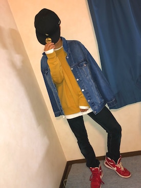 「GRL（グレイル）のアイテム（ジャケット/アウター）」を使った、R!ck!es¥相互◎さん（メンズ・169cm）の秋コーディネート