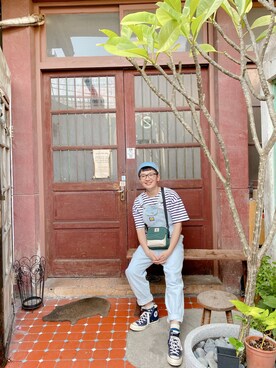 「無（ム）のアイテム（オールインワン・サロペット）」を使った、Ianさん（メンズ・161cm）の冬コーディネート
