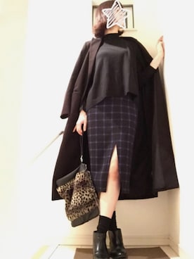 「長身」｜kytsssssさん（レディース・175cm）の冬コーディネート