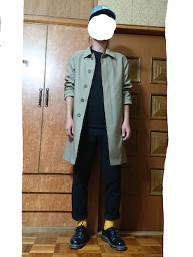 「JOURNAL STANDARD relume（ジャーナルスタンダード　レリューム）のアイテム（ステンカラーコート）」を使った、ざんさん（メンズ・172cm）の春コーディネート