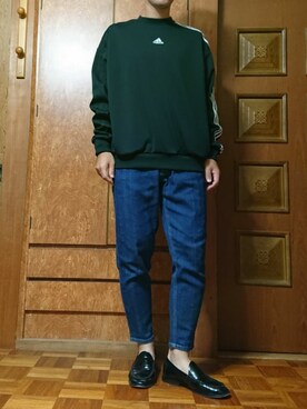 「tk.TAKEO KIKUCHI」｜「アイテム（ジャージ）」を使った、ざんさん（メンズ・172cm）の秋コーディネート