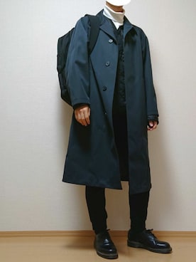 「coen」｜「アイテム（その他アウター）」を使った、ざんさん（メンズ・172cm）の冬コーディネート