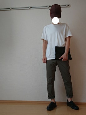 「CIAOPANIC TYPY」｜「アイテム（スリッポン）」を使った、ざんさん（メンズ・172cm）の夏コーディネート