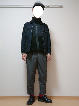 「GLOBAL WORK（グローバルワーク）のアイテム（その他アウター）」を使った、ざんさん（メンズ・172cm）の冬コーディネート