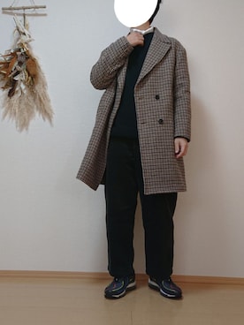 「ガンクラブチェック」｜「アイテム（その他アウター）」を使った、ざんさん（メンズ・172cm）の冬コーディネート