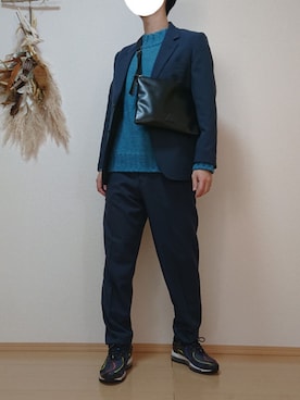 「UNIQLO JW ANDERSON」｜「アイテム（その他アウター）」を使った、ざんさん（メンズ・172cm）の冬コーディネート