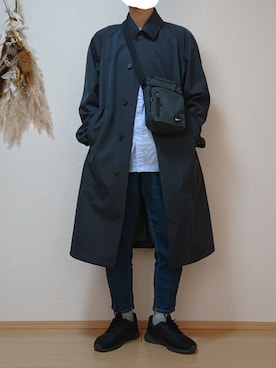 「UNIQLO JW ANDERSON」｜「アイテム（その他アウター）」を使った、ざんさん（メンズ・172cm）の冬コーディネート