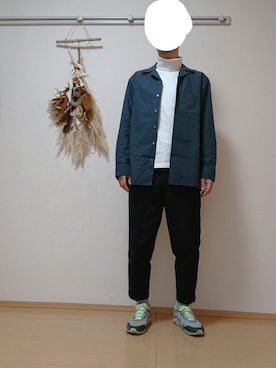 「EN ROUTE（アンルート）のアイテム（スニーカー）」を使った、ざんさん（メンズ・172cm）の春コーディネート