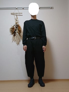 「UNIQLO U」｜ざんさん（メンズ・172cm）の春コーディネート