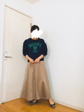 「SLOBE IENA（スローブイエナ）のアイテム（ジャンパースカート）」を使った、m.fさん（レディース・158cm）の春コーディネート