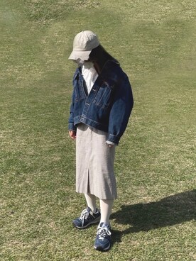 「N.（N. Natural Beauty Basic）（エヌエヌナチュラルビューティーベーシック）のアイテム（デニムジャケット）」を使った、ちくわさん（レディース・143cm）の春コーディネート
