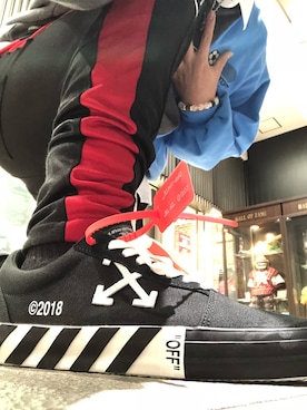 「Gosha Rubchinskiy（ゴーシャラブチンスキー）のアイテム（スウェット）」を使った、つばちさん（メンズ・165cm）の秋コーディネート