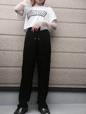 「ESPERANZA（エスペランサ）のアイテム（その他シューズ）」を使った、NAOさん（レディース・157cm）の秋コーディネート