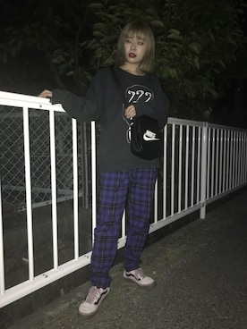 「NIKE(ナイキ)のアイテム(ショルダーバッグ)」を使った、NAOさん(レディース・157cm)の春コーディネート