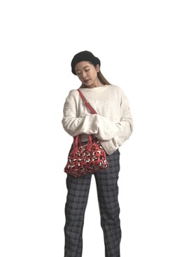「handmade」｜「アイテム（スウェット）」を使った、NAOさん（レディース・157cm）の秋コーディネート