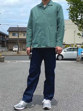 「ウエストオーバーオールズ」｜ryokenさん（メンズ・180cm）の春コーディネート