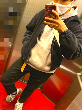 「youtube」｜「アイテム（ブルゾン）」を使った、しょうへい🏠♾🧢さん（メンズ・172cm）の秋コーディネート