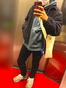 「youtube」｜「アイテム（ブルゾン）」を使った、しょうへい🏠♾🧢さん（メンズ・172cm）の秋コーディネート