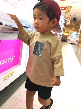 「2歳3ヶ月」｜「アイテム（その他）」を使った、kaoriii05さん（キッズ・90cm）の夏コーディネート