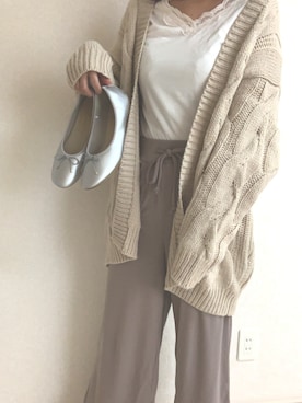 「昨日のコーデ」｜「アイテム（その他アウター）」を使った、c o m aさん（レディース・161cm）の秋コーディネート