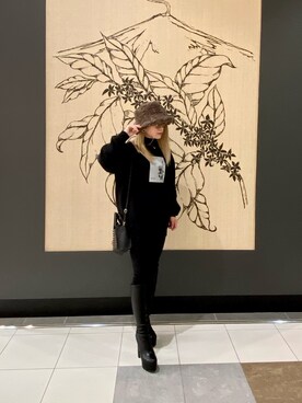 「SPIRALGIRL（スパイラルガール）のアイテム（スウェット）」を使った、hakuriii8さん（レディース・161cm）の秋コーディネート