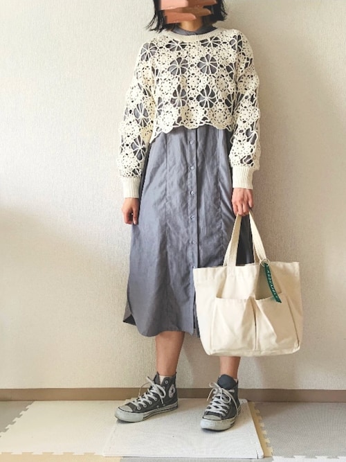 ちゃん Discoatのシャツワンピースを使ったコーディネート Wear