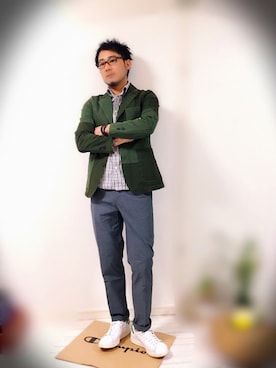 「M2squared（エムツースクエアード）のアイテム」を使った、ysk⚜️さん（メンズ・173cm）の冬コーディネート