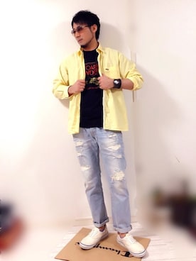 ysk⚜️さん（メンズ・173cm）の春コーディネート