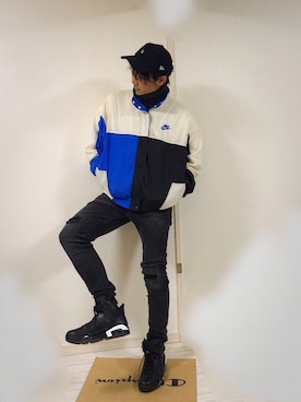 「Jordan」｜「アイテム（ナイロンジャケット）」を使った、ysk⚜️さん（メンズ・173cm）の冬コーディネート