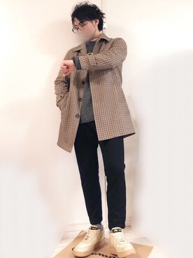 「くつした」｜「アイテム（アナログ腕時計）」を使った、ysk⚜️さん（メンズ・173cm）の冬コーディネート
