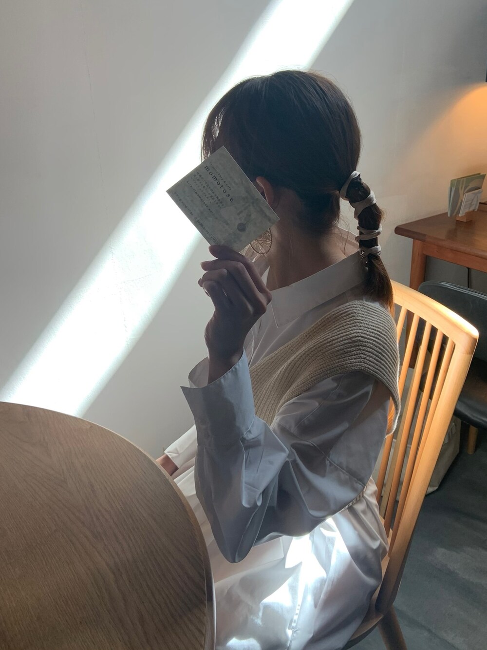 「おしゃれさんと繋がりたい、プチプラコーデ、今日のコーデ」｜「GUのアイテム（その他トップス、ベージュ系）」を使った、mさん（レディース・152cm）の冬コーディネートの1枚目の写真