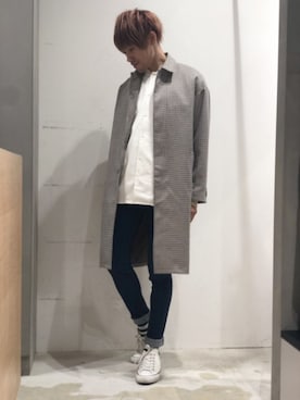 「DOOPZ（ドープス）のアイテム（ジャケット/アウター）」を使った、KE-ICHIさん（メンズ・177cm）の秋コーディネート